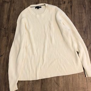 Comfortable white sweater